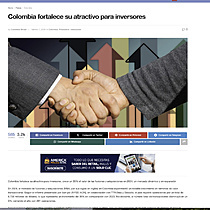 Colombia fortalece su atractivo para inversores